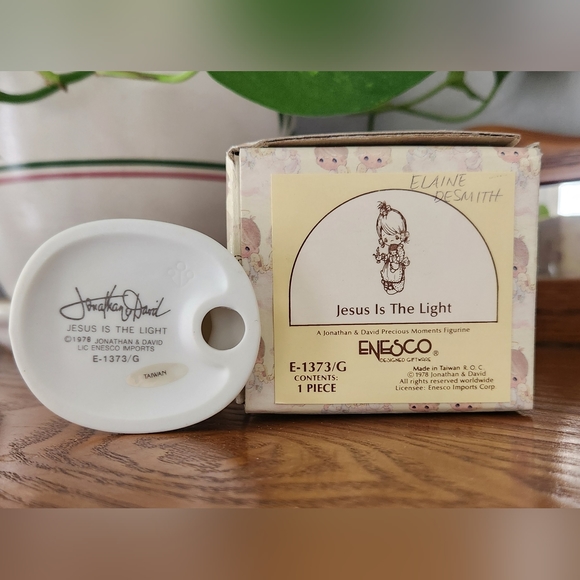 Precious Moments Jesus is the Light E1373 Jonathan and David - Picture 3 of 5